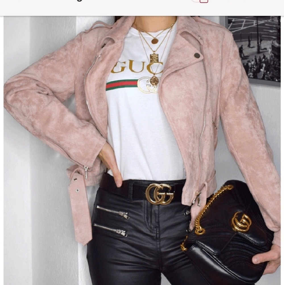 Perfect buttery faux suede moto jacket - Picture 4 of 8